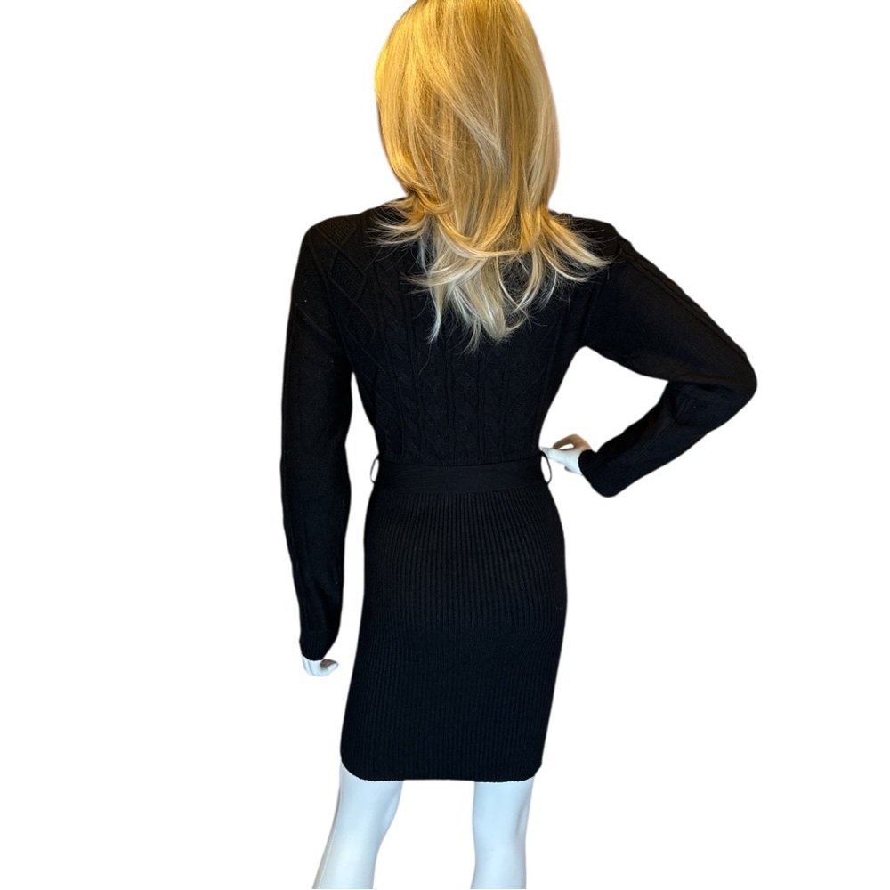 Rosie Harlow NWT Elegant Black Knit Dress - Picture 5 of 6